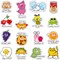 400 PCS Punny Rewards Stickers Punny Labels Motivational Stickers Inspiration Positive Accents Words Stickers Cartoon Animal Stickers Cute Incentive Stickers for Kids Teacher School Classroom